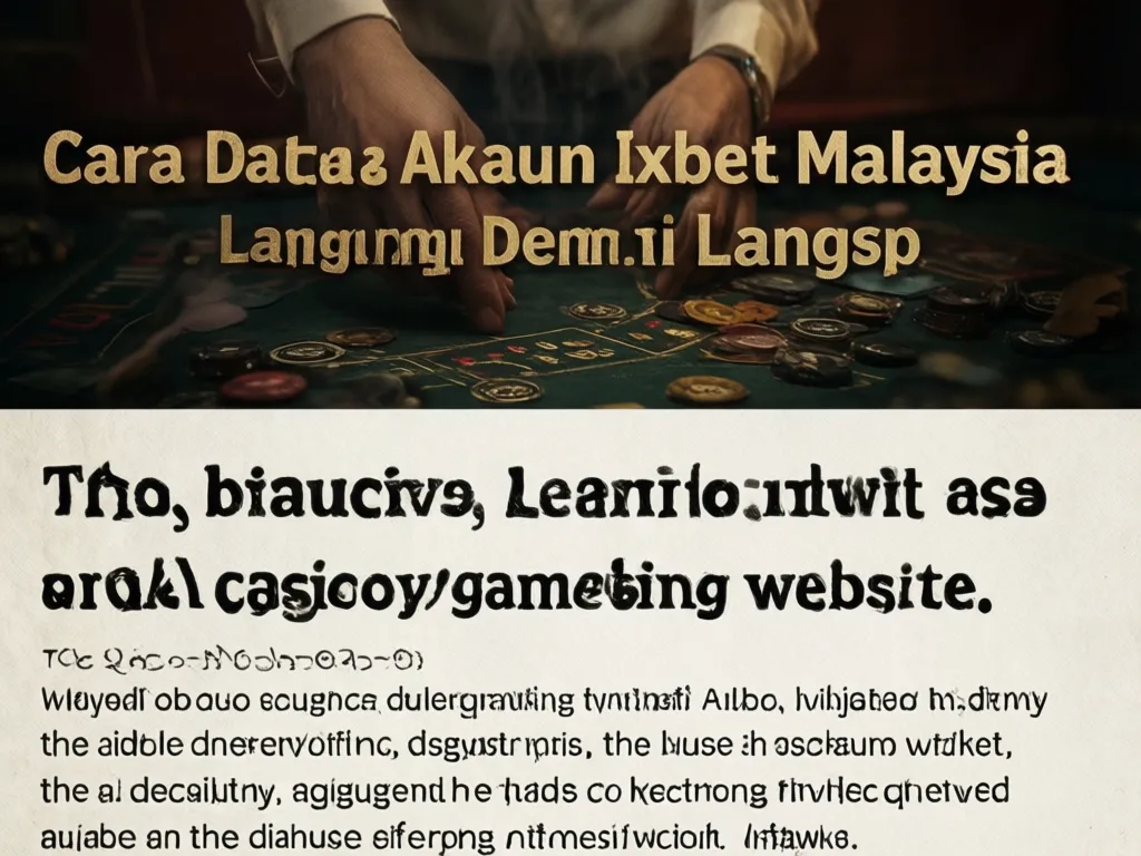 Cara Daftar ixbet