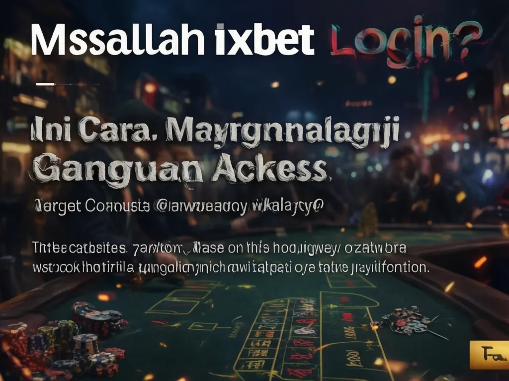 Masalah ixbet Login